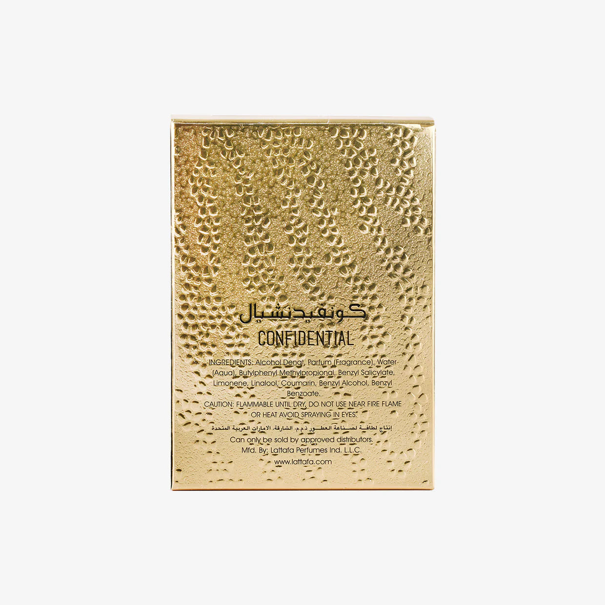 Confidential Private Gold Lattafa Perfumes for women and men